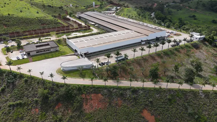 Aerial view of the Riva Stones plant on BR-259, Colatina