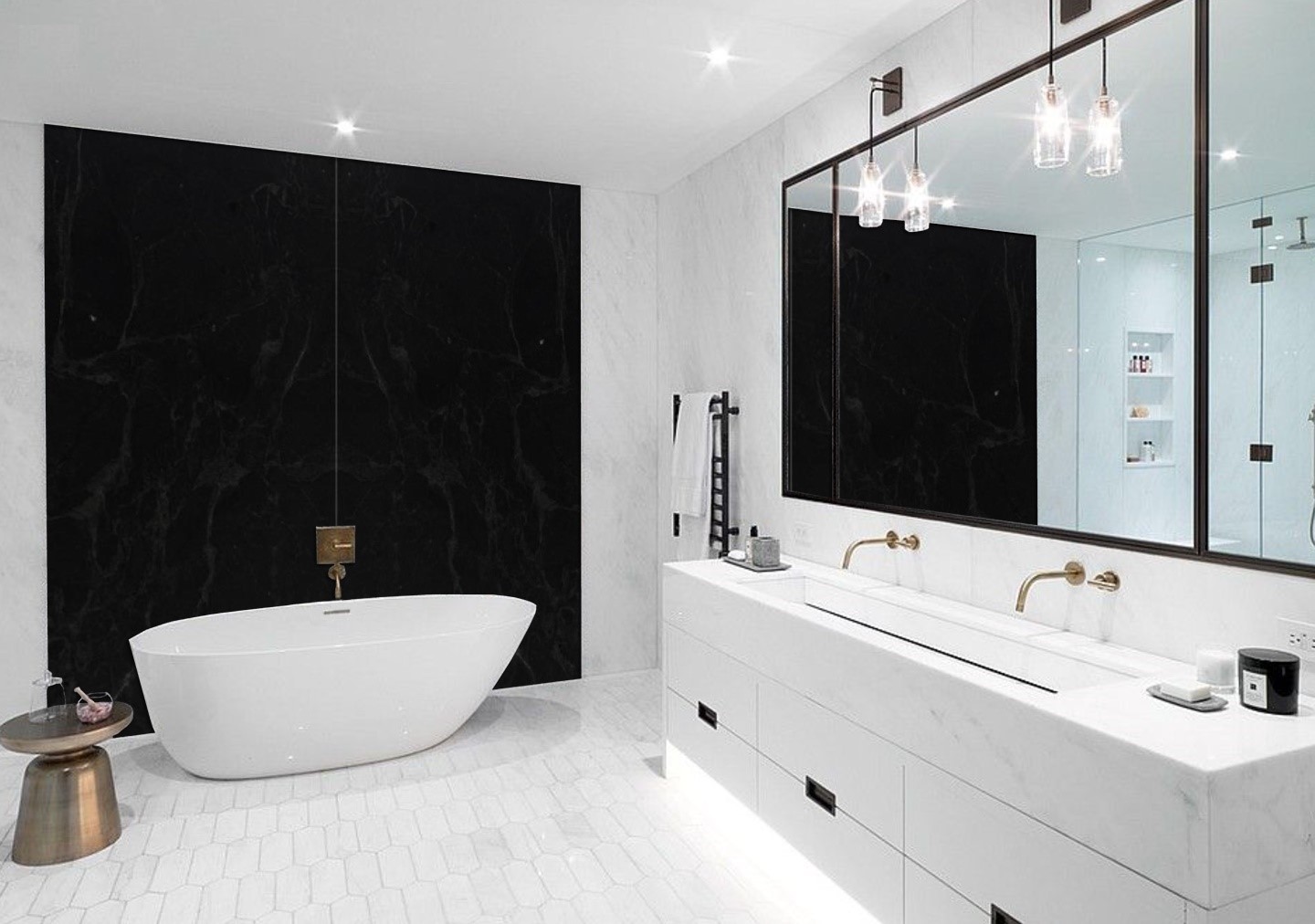 Silver Black Riva Stones